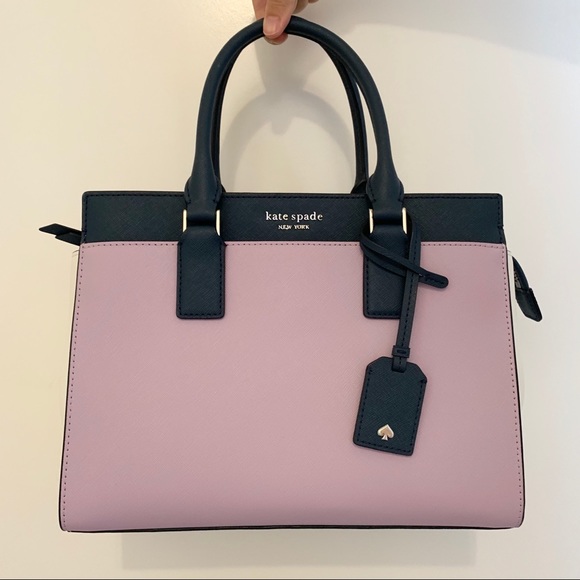 KATE SPADE MEDIUM SATCHEL BAG LAVENDER CROSSBODY - Picture 3 of 5